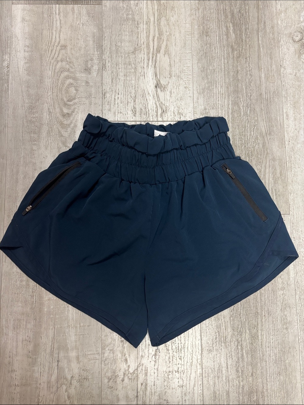 Women’s High-Waist Navy Athletic Shorts